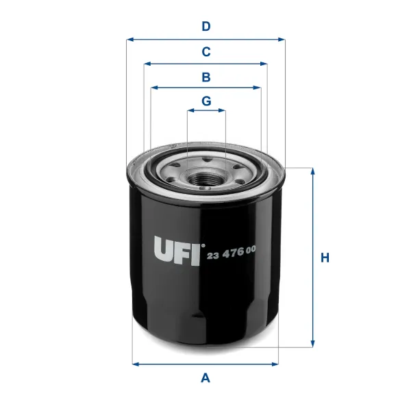 Filtro de aceite 2347600 UFI