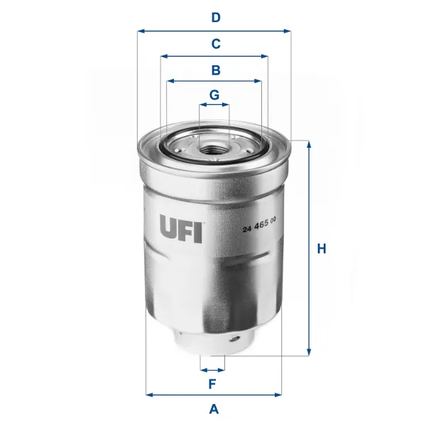 Filtro de combustible 2446500 UFI