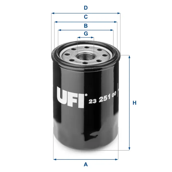 Filtro de aceite 2325100 UFI