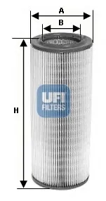Filtro de aire 2739700 UFI