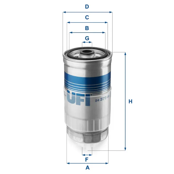 Filtro de combustible 2437901 UFI