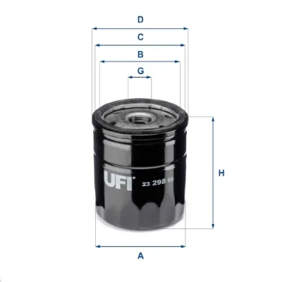Filtro de aceite 2329800 UFI