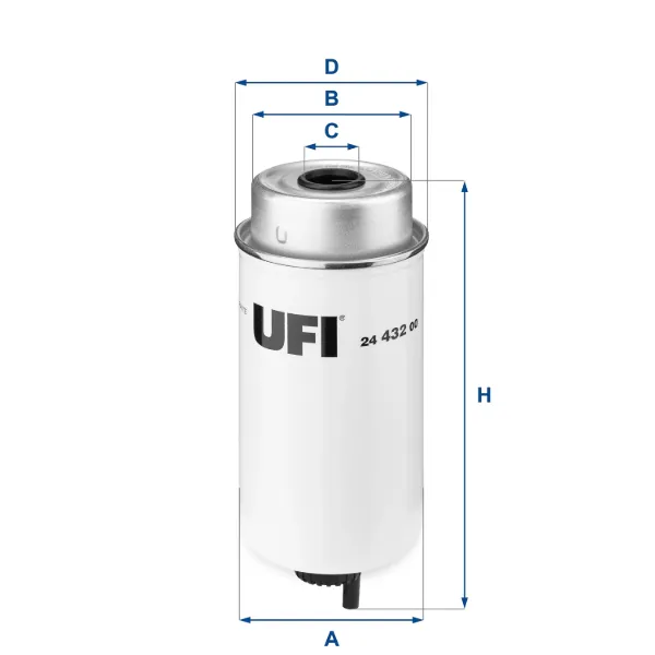 Filtro de combustible 2443200 UFI