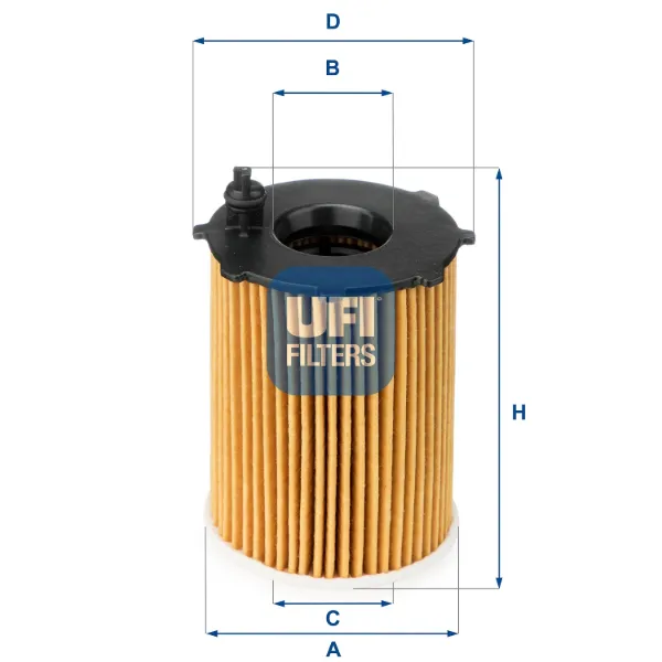 Filtro de aceite 2512800 UFI