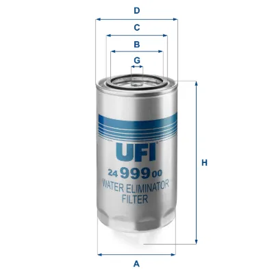 Filtro de combustible UFI 2499900