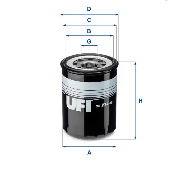 Filtro de aceite 2327400 UFI
