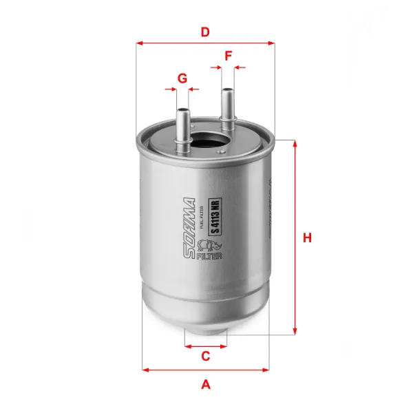 Filtro de combustible S4113NR Sofima