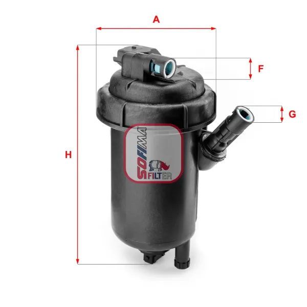 Caja del filtro de combustible S5120GC Sofima