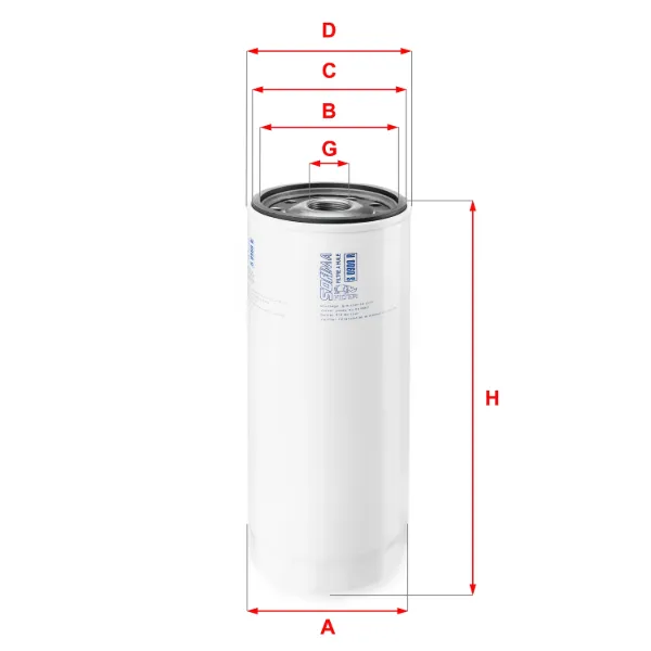 Filtro de aceite S0900R Sofima