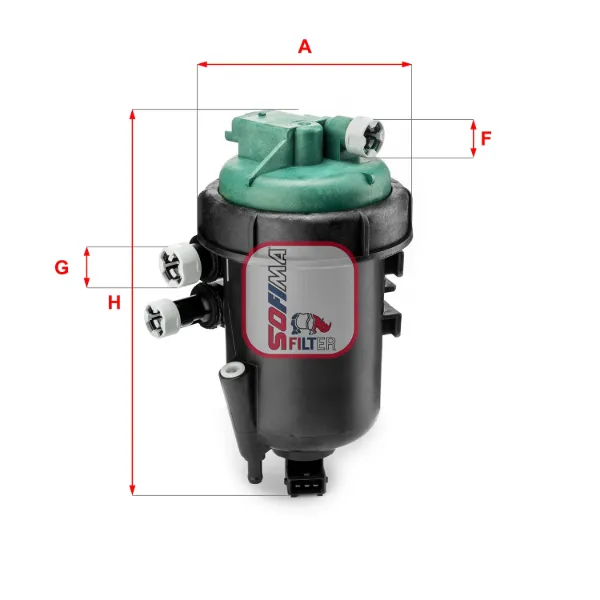 Caja del filtro de combustible S5178GC Sofima