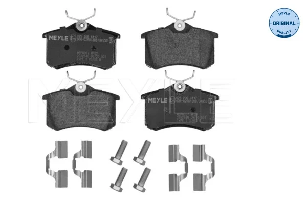Pastillas de freno traseras Citroen C4 (LA)