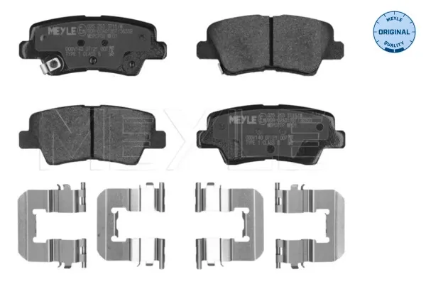 Pastillas de freno traseras Hyundai Accent V