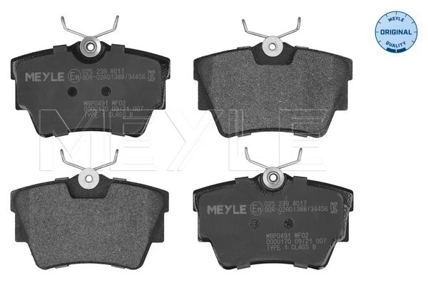 Pastillas de freno traseras Opel Vivaro (J7)