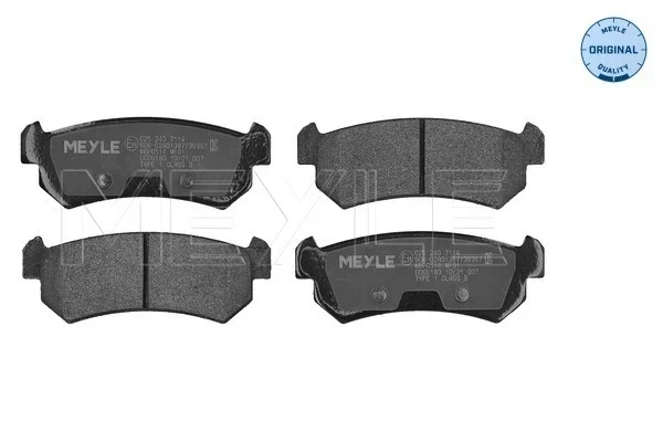 Pastillas de freno traseras Daewoo Nubira 1 (J10, J15)