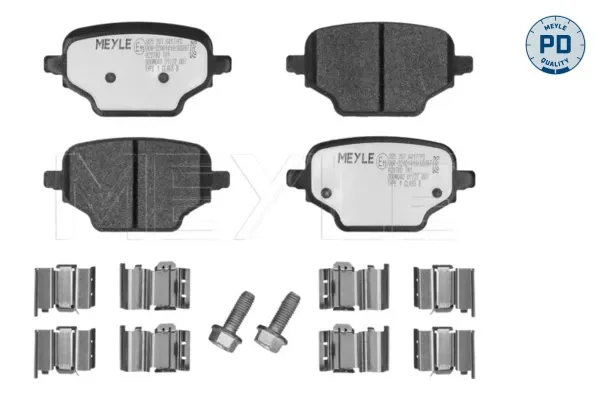 Pastillas de freno traseras 1689800480 Peugeot/Citroen