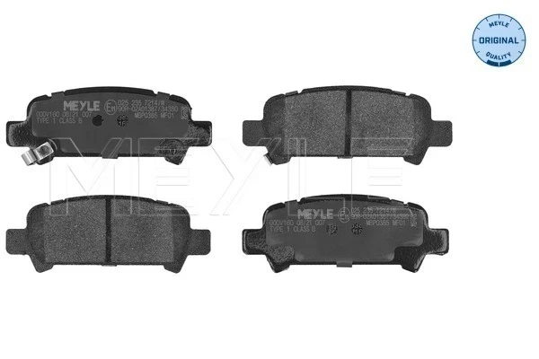 Pastillas de freno traseras Subaru Impreza 2 (GD, GG)