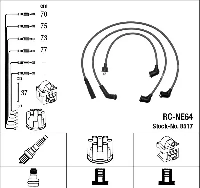 Cables de bujías 8517 NGK