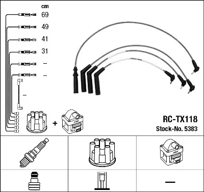 Cables de bujías 5383 NGK