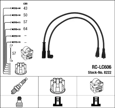 Cables de bujías Lancia Delta I