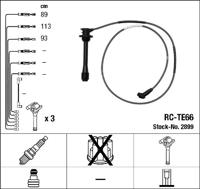 Pinza de freno trasera izquierda 2899 NGK