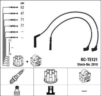 Cables de bujías 2818 NGK
