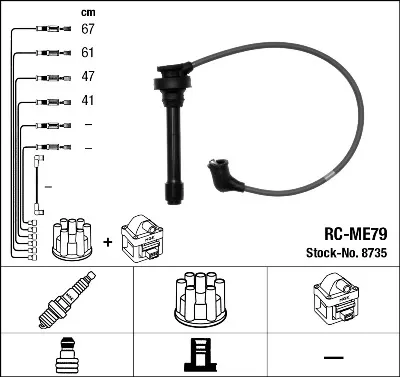 Cables de bujías 8735 NGK
