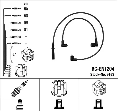 Cables de bujías MD997462 Mitsubishi