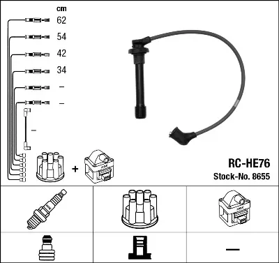 Cables de bujías 8655 NGK