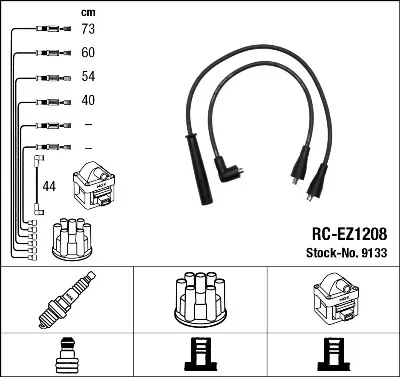 Cables de bujías 9133 NGK