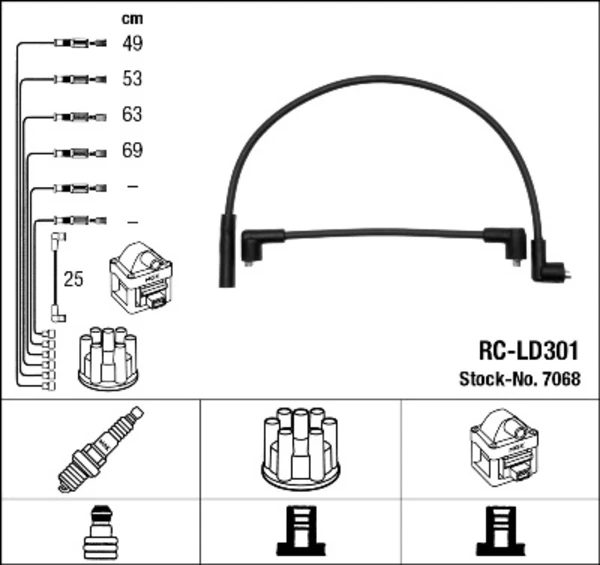 Juego de cables de bujías para ВАЗ 2109 