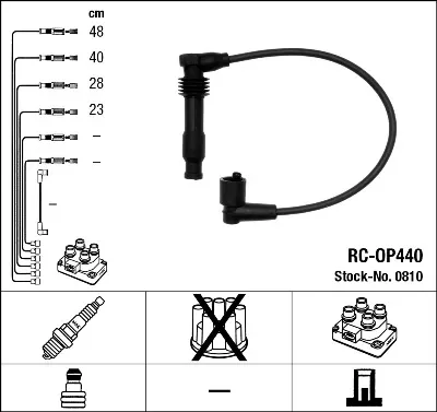 Cables de bujías 0810 NGK