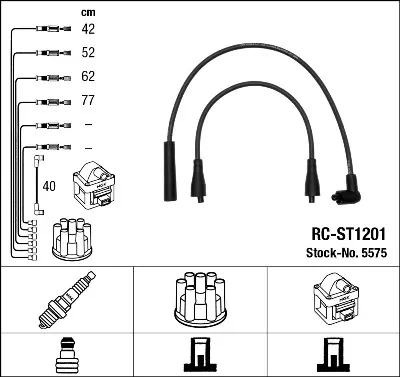 Cables de bujías 5575 NGK