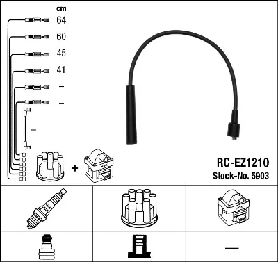 Cables de bujías 5903 NGK