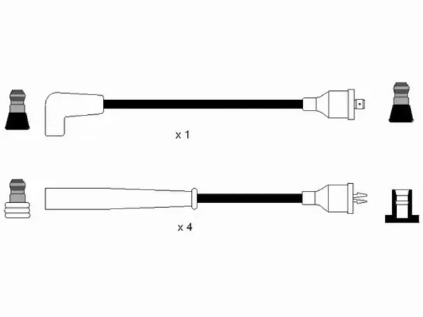 Juego de cables de bujías para Dodge Caravan 