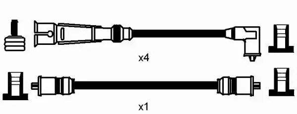 Cables de bujías 2565 NGK