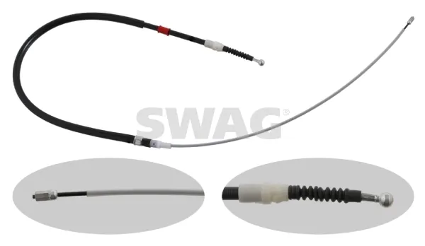 Cable de freno de mano trasero derecho/izquierdo 30930727 Swag