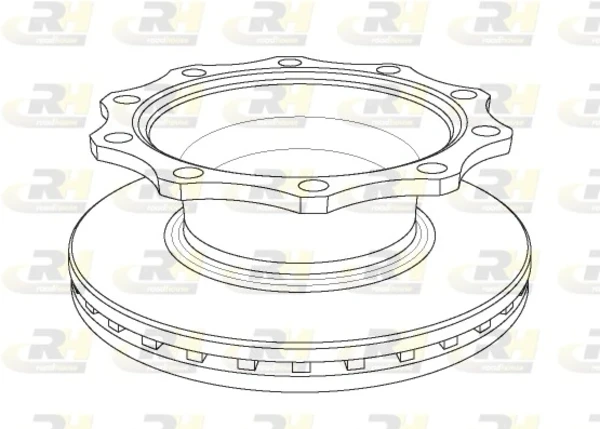 Disco de freno trasero NSX107820 Road House