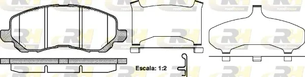 Pastillas de freno delanteras 280431 Road House