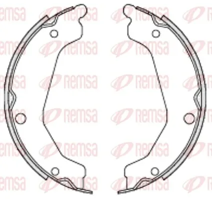 Zapatas de freno de mano 469400 Remsa