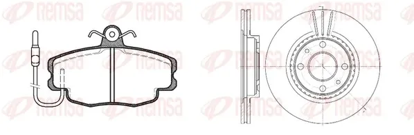 Juego de reparación de frenos delanteros Renault Megane I