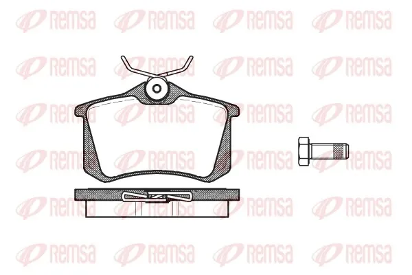 Pastillas de freno traseras 026310 Remsa
