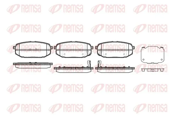 Pastillas de freno traseras 114702 Remsa