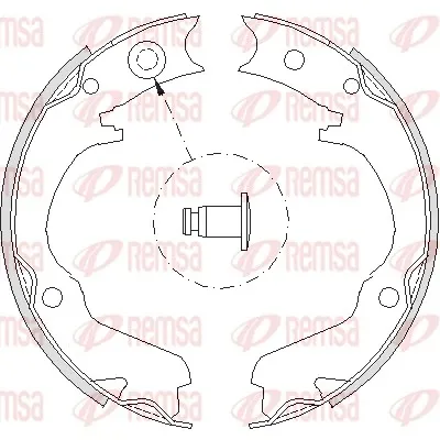 Juego de zapatas de frenos, freno de estacionamiento Subaru Legacy 2 BD, BG
