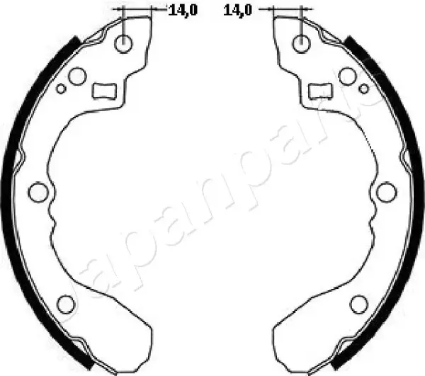 Zapatas de freno GF398AF Japan Parts