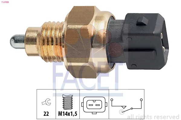 Sensor de marcha atrás 76108 Facet
