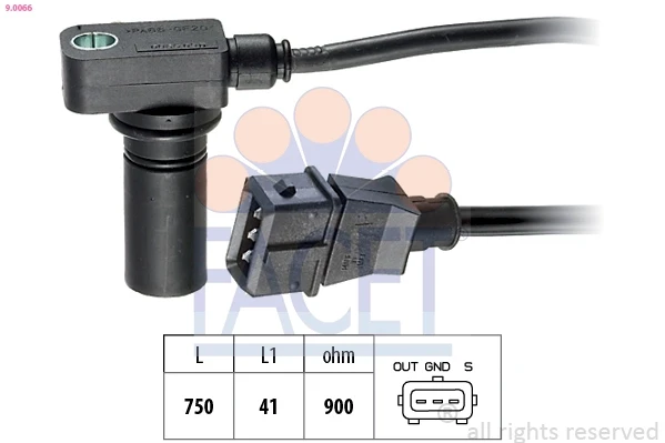 Sensor de posición del cigüeñal 034905381 VAG