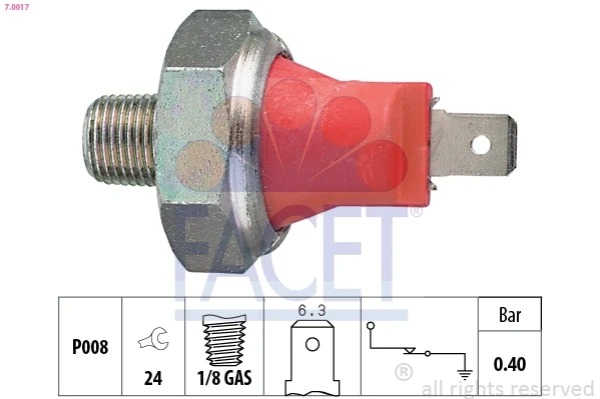 Indicador, presión del aceite Toyota Hiace 2 (H5)
