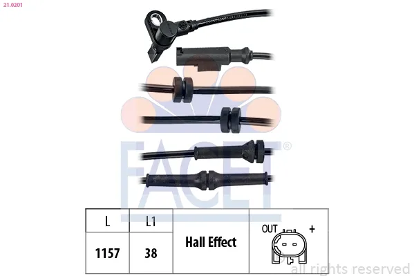 Sensor ABS para Fiat Ducato III 250