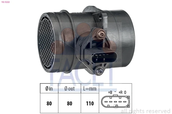 Sensor De Flujo De Aire/Medidor De Flujo (Flujo de Aire Masibo) Audi TT (8N3)