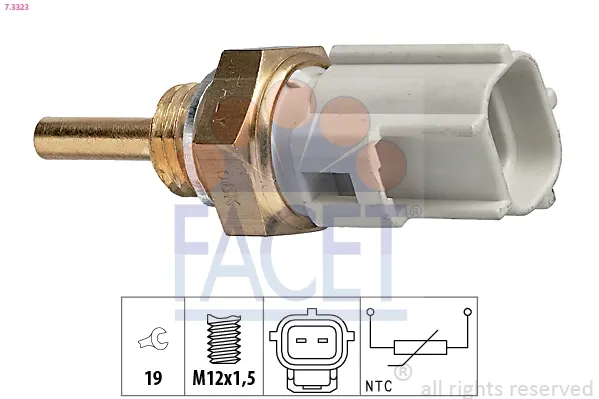 Sensor de temperatura del refrigerante del tablero 73323 Facet